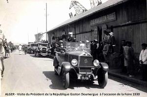 1100-Alger - Visite de Gaston Doumergue en 1930- Pas sur